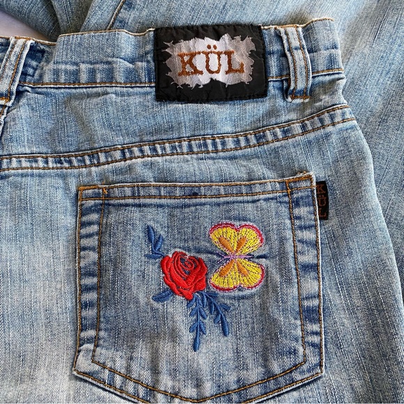 KUL denim jeans floral embellished Size 11 - Picture 4 of 8